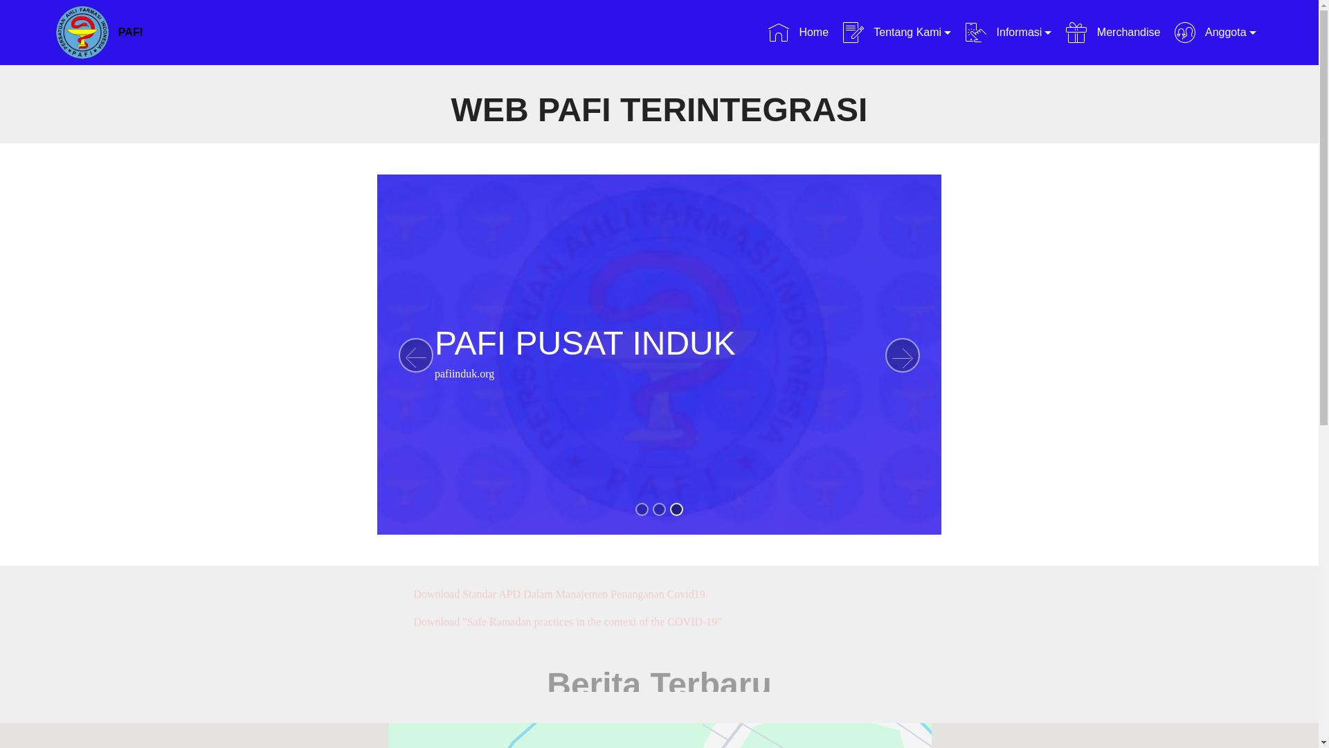 website screenshot of https://pafi-kotabahagia-org.pages.dev/