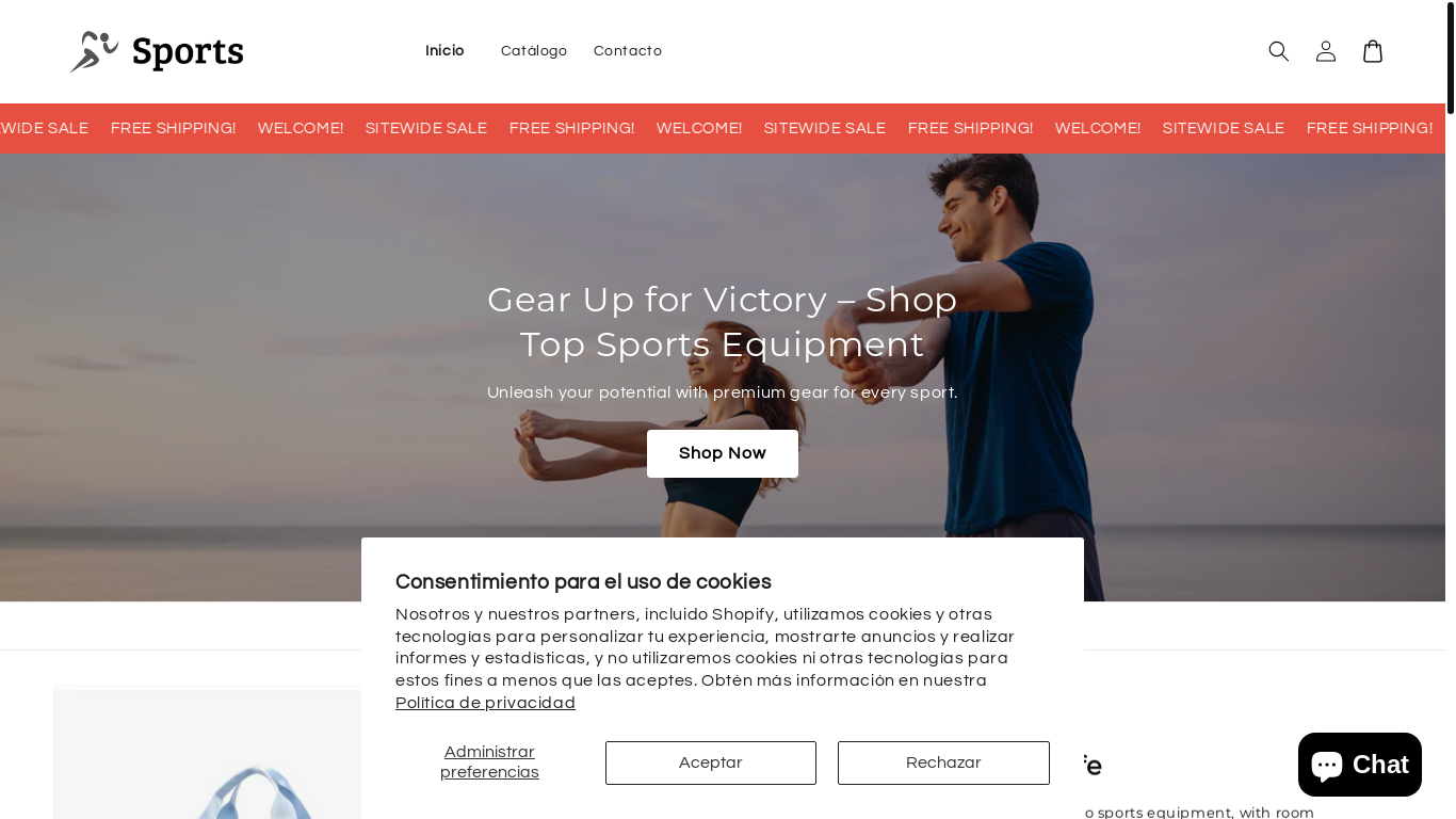 website screenshot of https://nexthigherlevelsports.store/