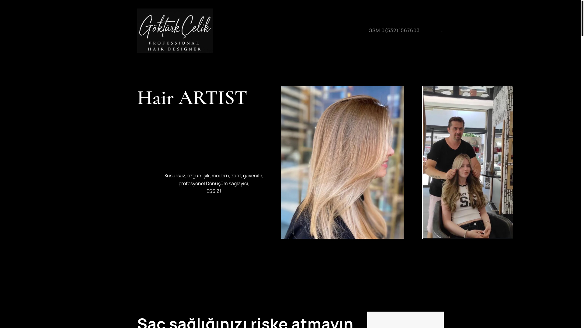 website screenshot of https://gokturkcelik.fun/