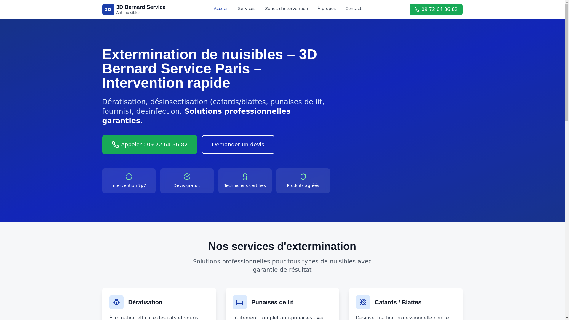 website screenshot of https://3d-bernard-services.fr/