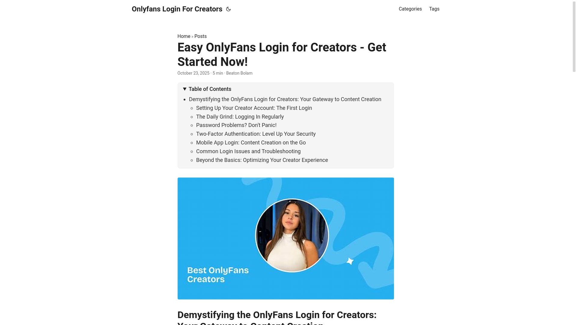 website screenshot of https://onlyfans-login-for-creators.pages.dev/
