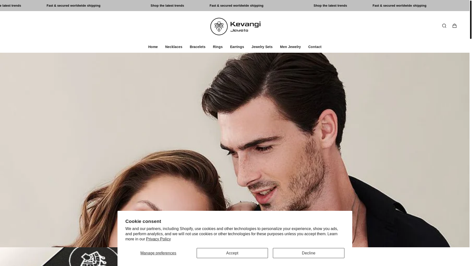 website screenshot of https://kevangi.com/