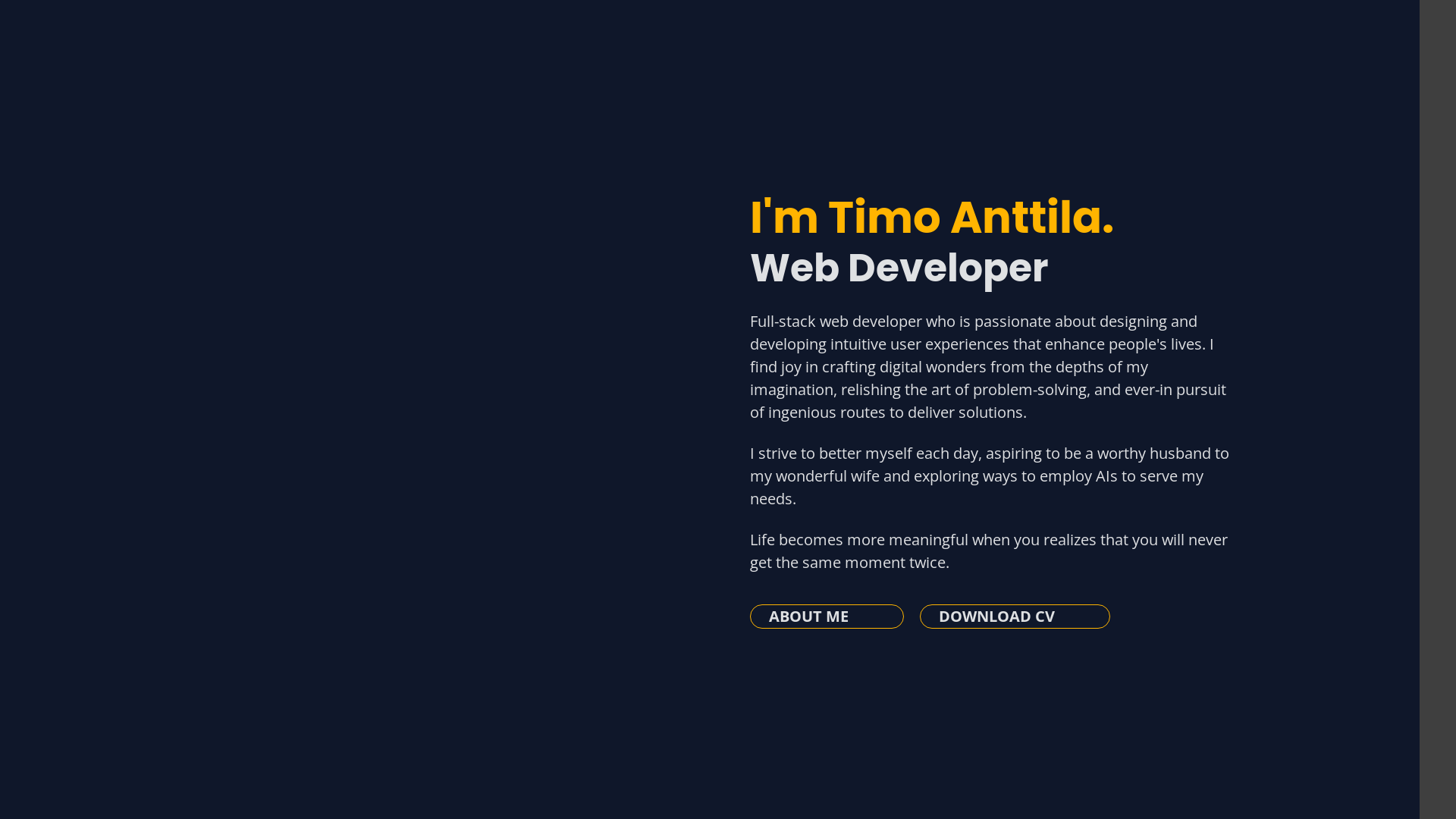website screenshot of https://timoanttila.pages.dev/