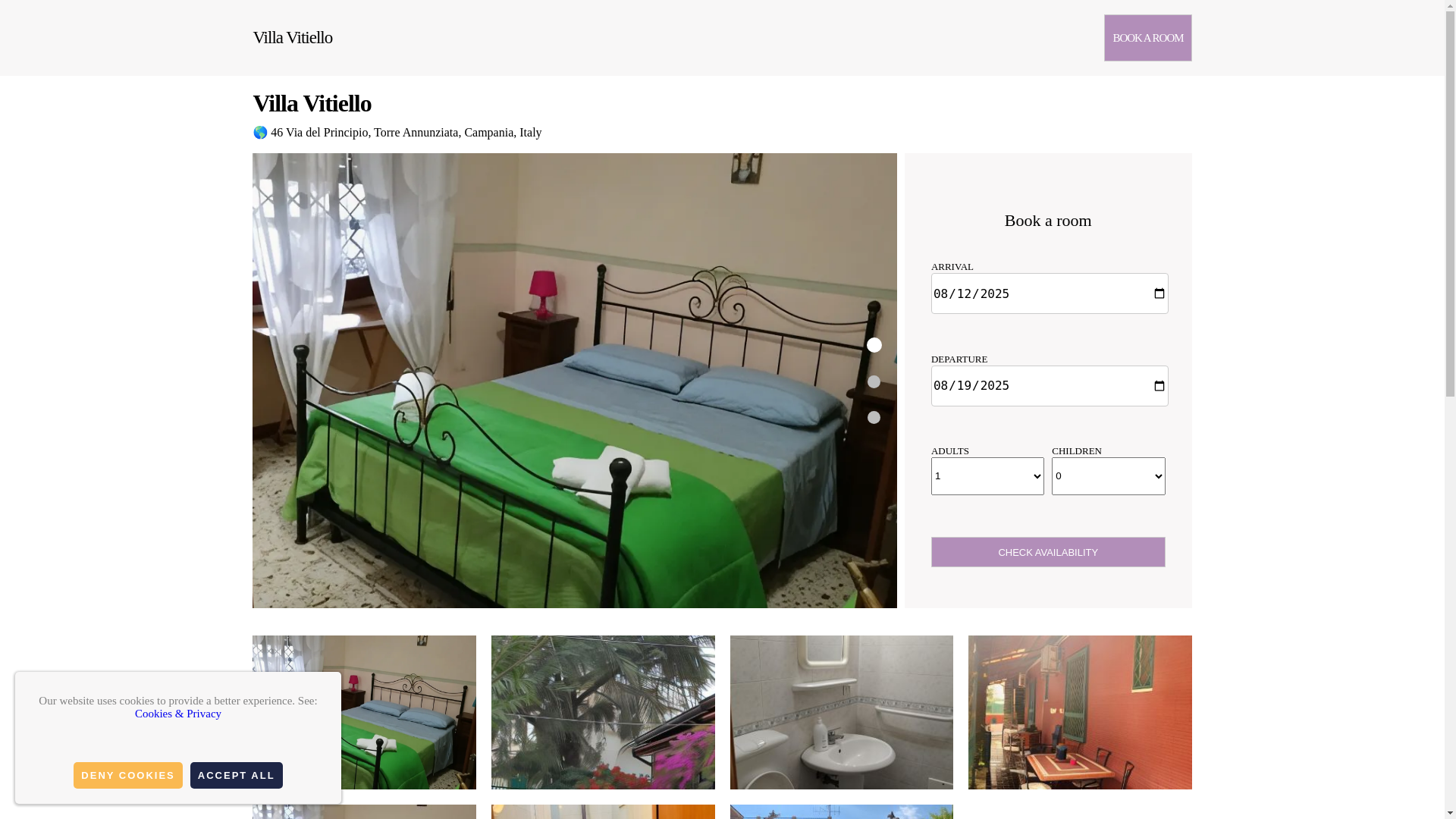 website screenshot of https://bed-and-breakfast-villa-vitiello.com.es/