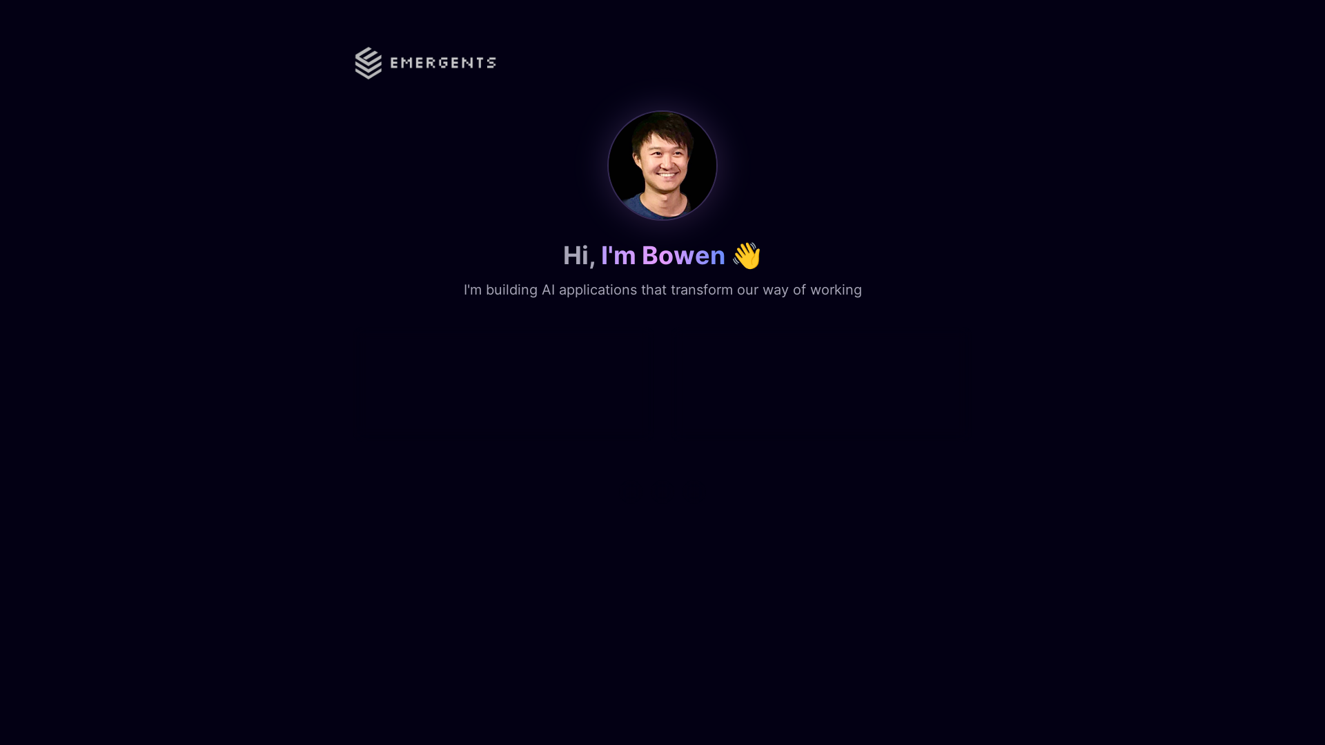 website screenshot of https://emergents-website.pages.dev/