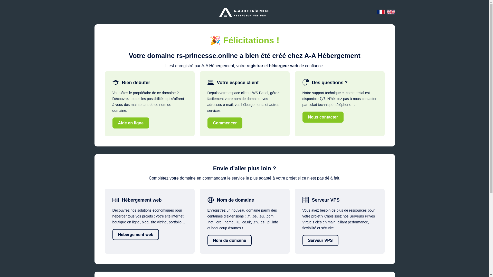 website screenshot of https://rs-princesse.online/