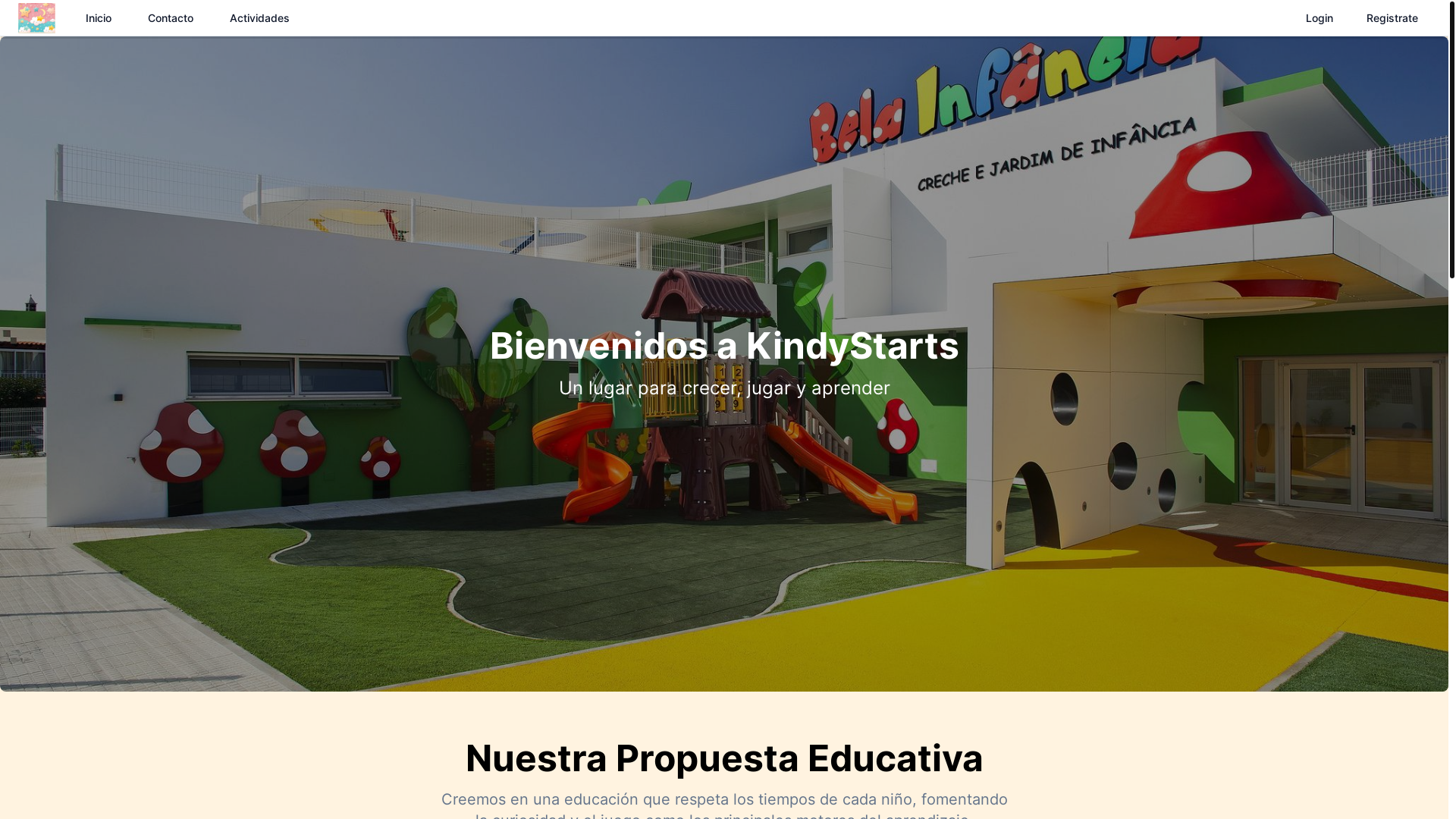 website screenshot of https://kindystarts.com.ar/