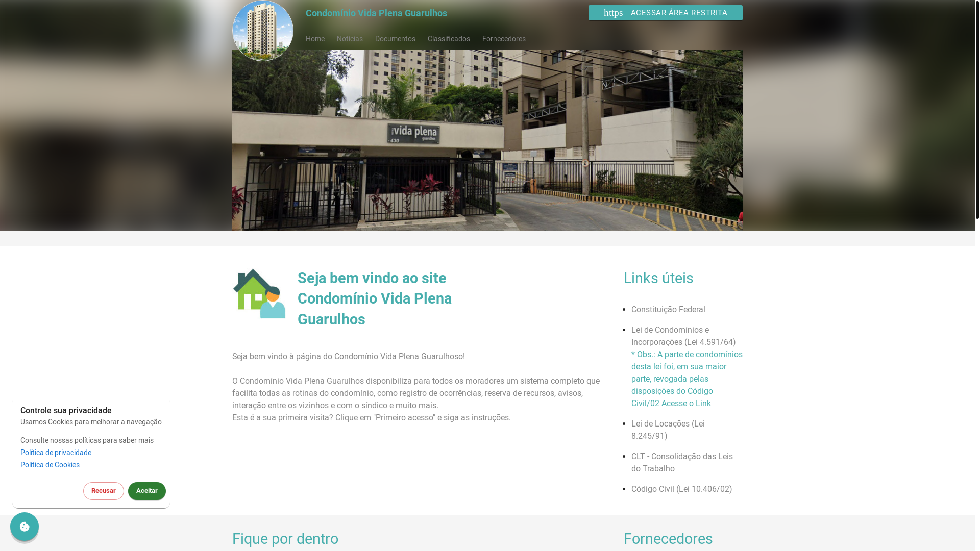 website screenshot of https://vidaplenaguarulhos.com.br/