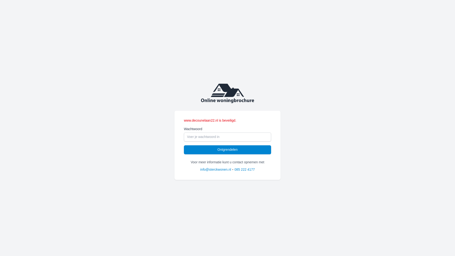 website screenshot of https://decounelaan22.nl/