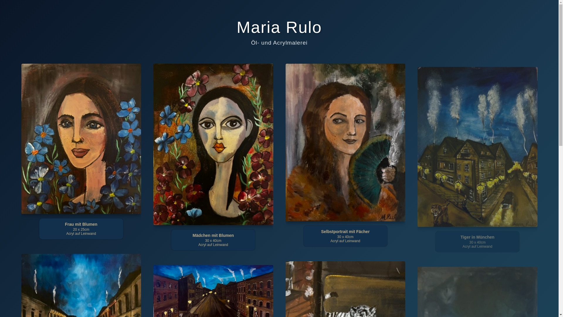 website screenshot of https://mariarulo.de/