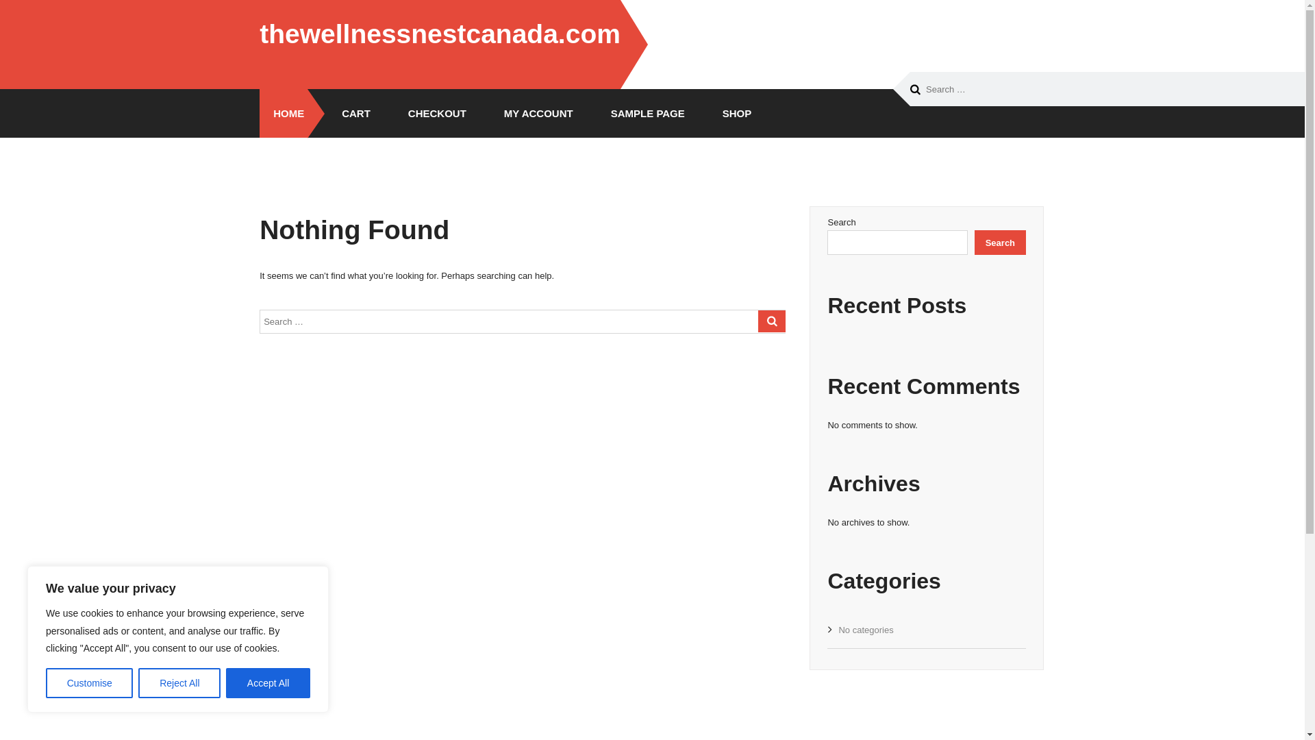 website screenshot of https://thewellnessnestcanada.com/