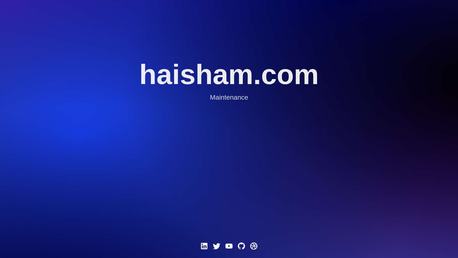 website screenshot of https://haishamcom-landing.pages.dev/