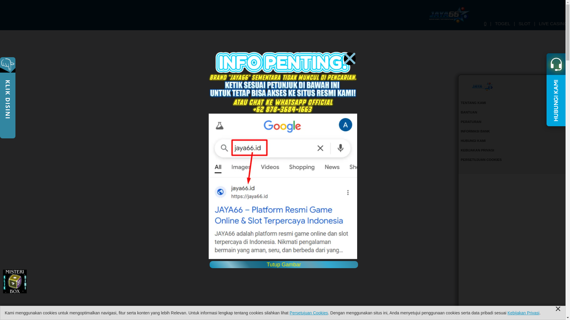 website screenshot of https://jaya66resmi.com/