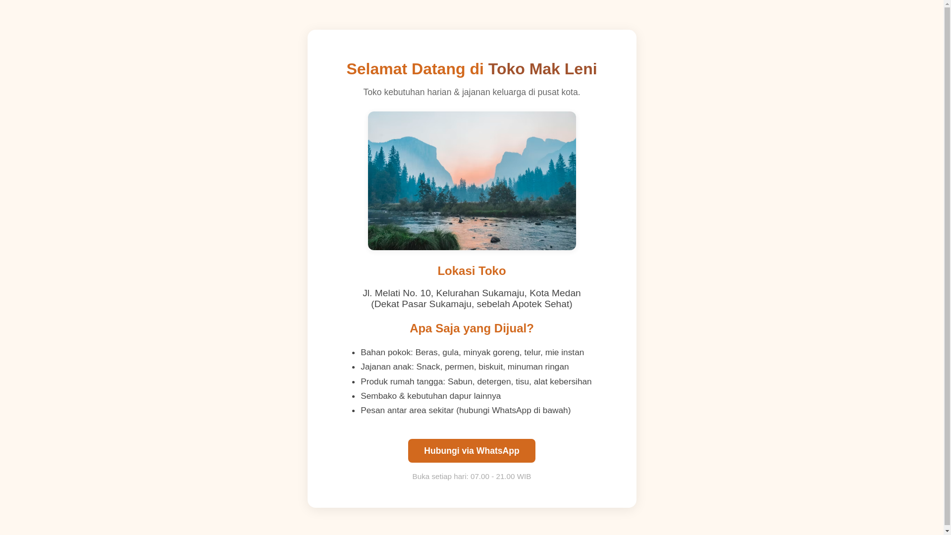 website screenshot of https://tokomakleni.lol/
