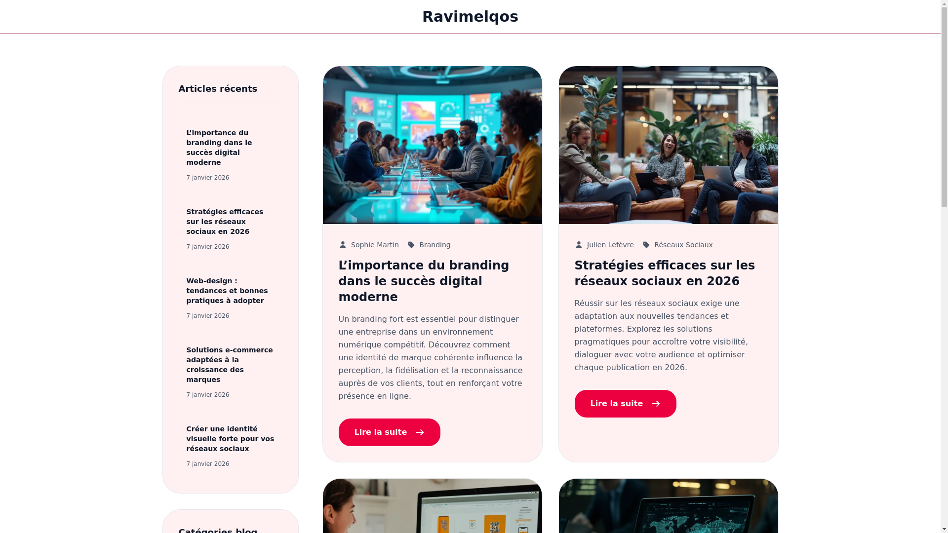 website screenshot of https://ravimelqos.world/