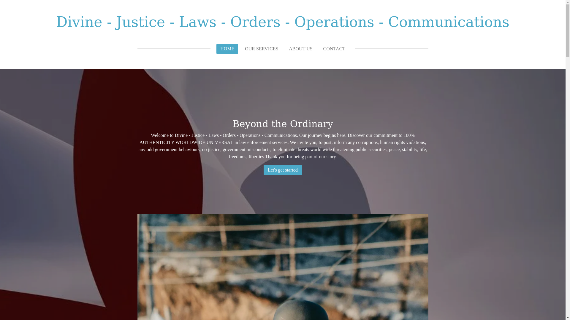 website screenshot of https://divine-justice-laws-orders-operations-communications.com/