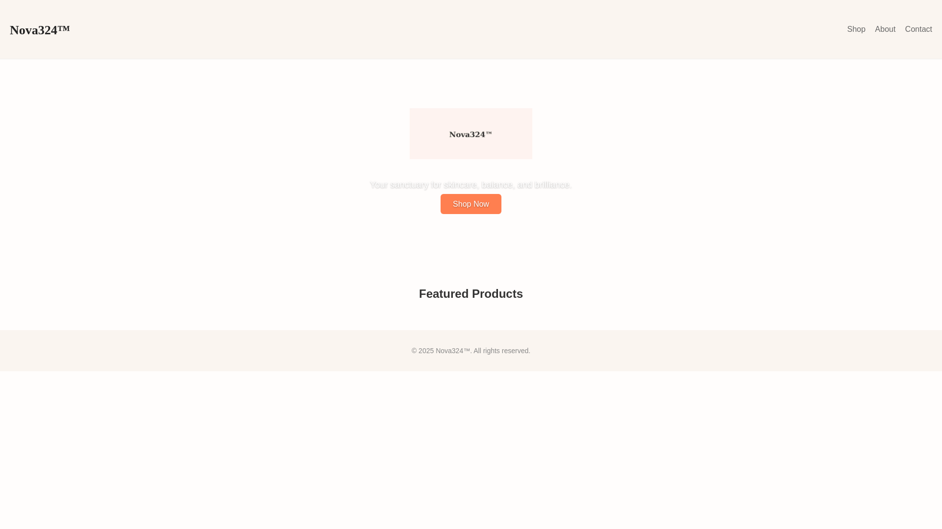 website screenshot of https://nova324.com/