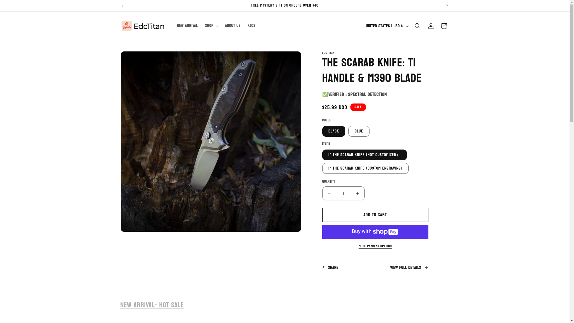 website screenshot of https://edctitan.store/