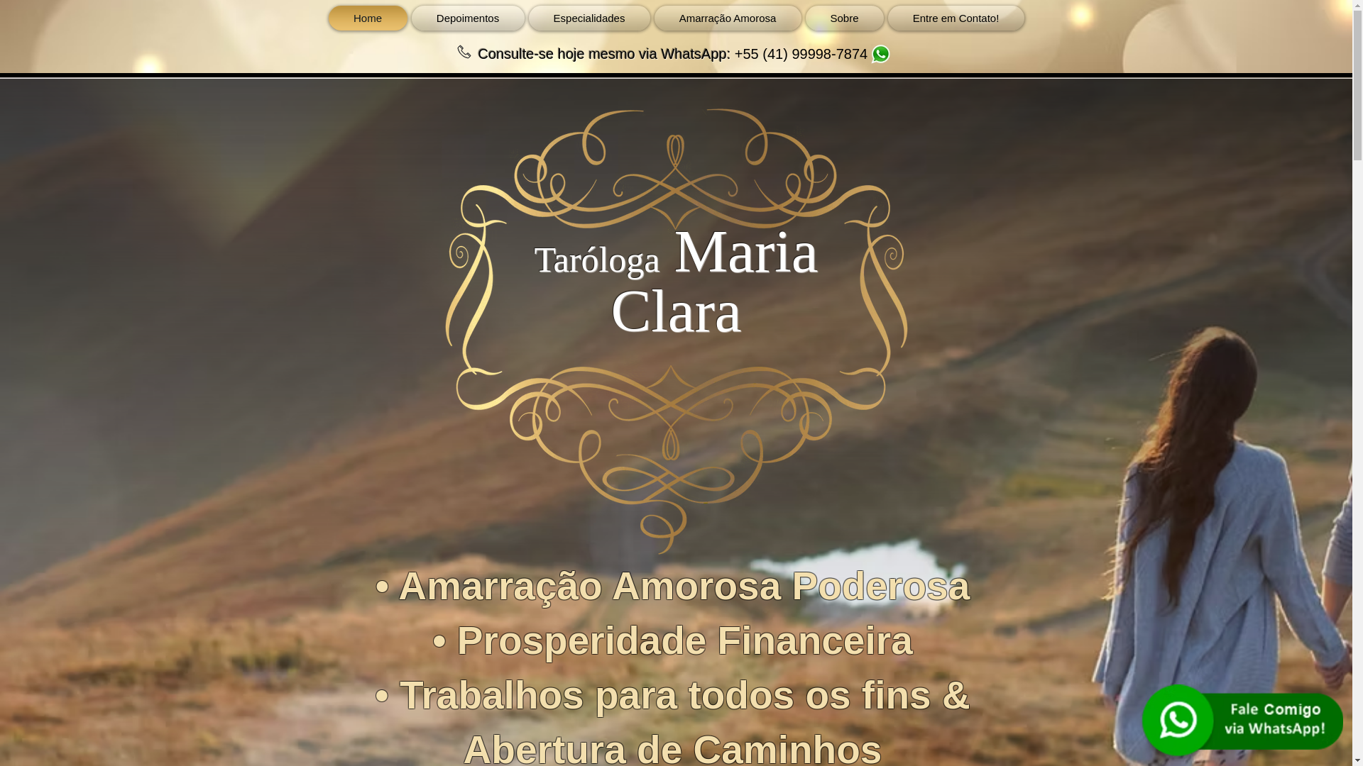 website screenshot of https://mariaclaratarologa.com/