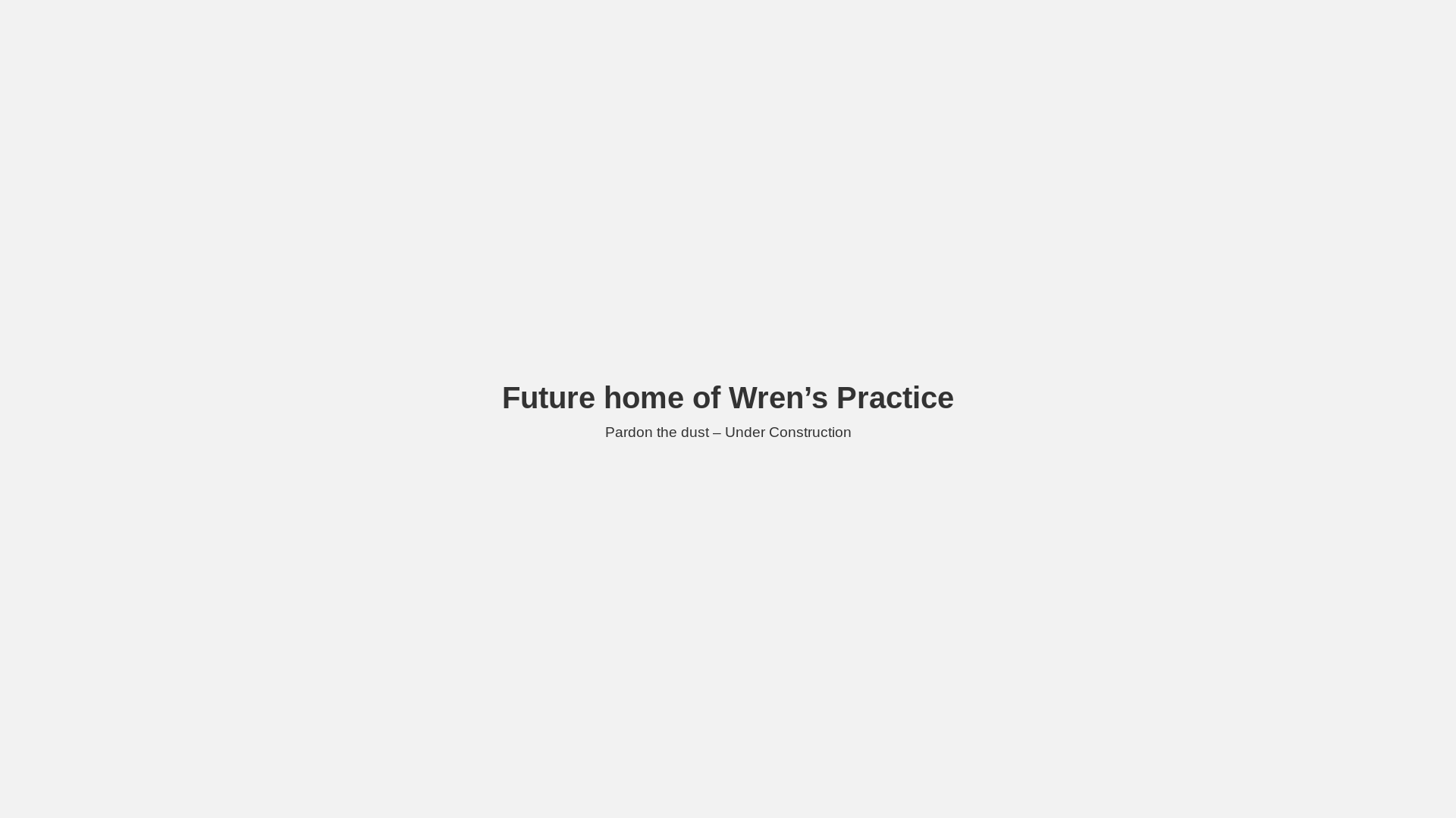 website screenshot of https://wrenspractice.com/