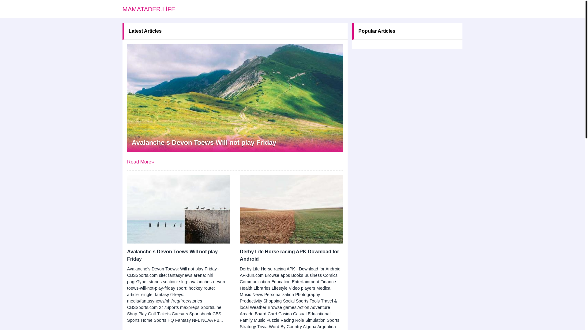 website screenshot of https://mamatader.life/