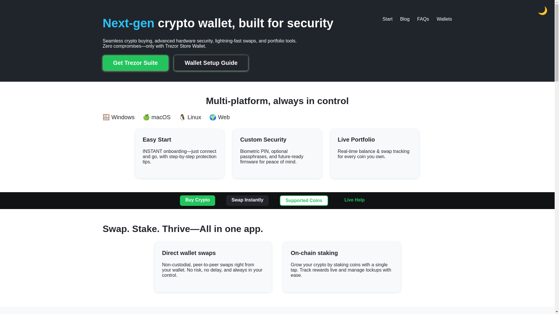 website screenshot of https://io-start-trezer.pages.dev/