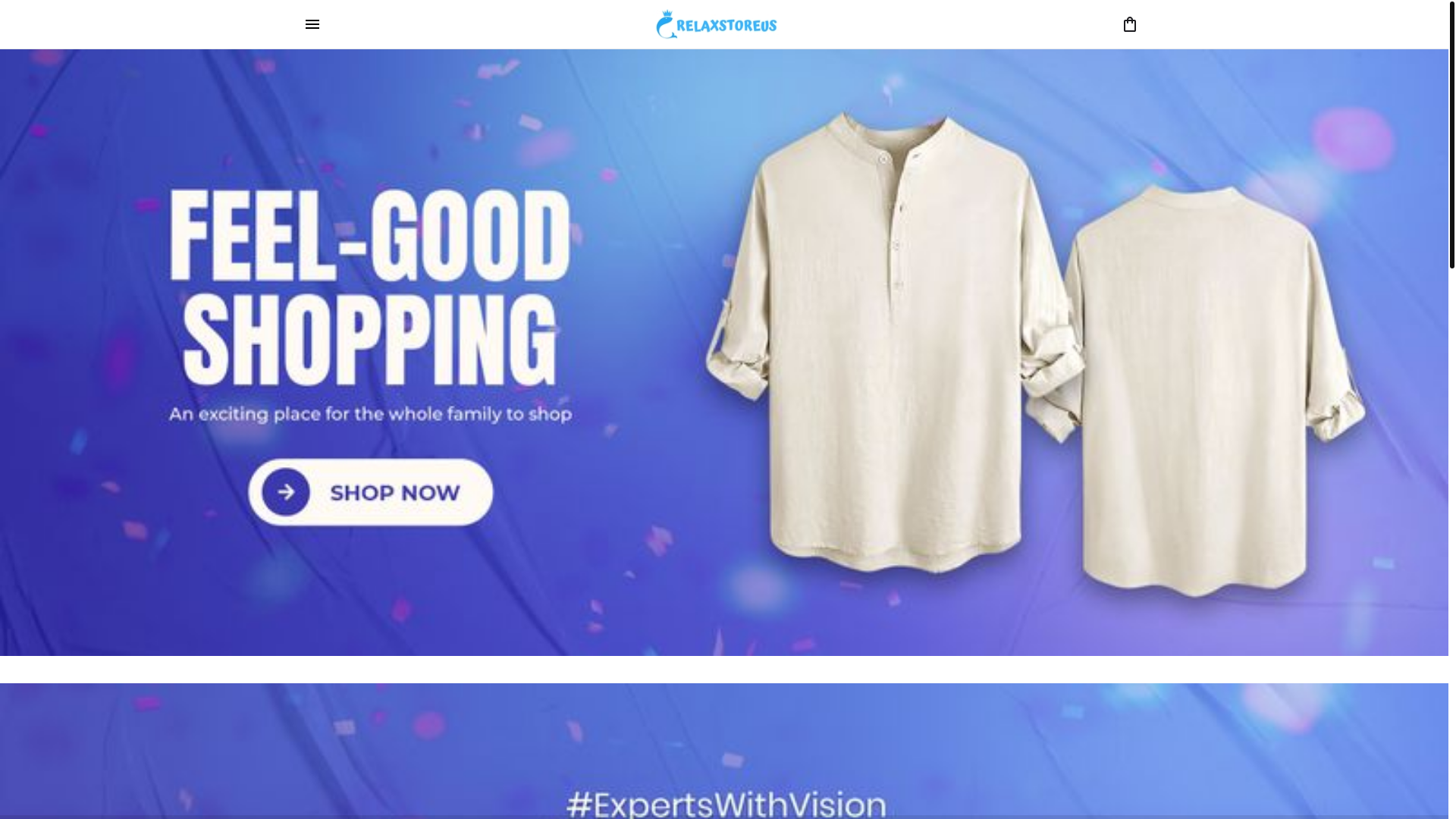 website screenshot of https://relaxstoreus.com/