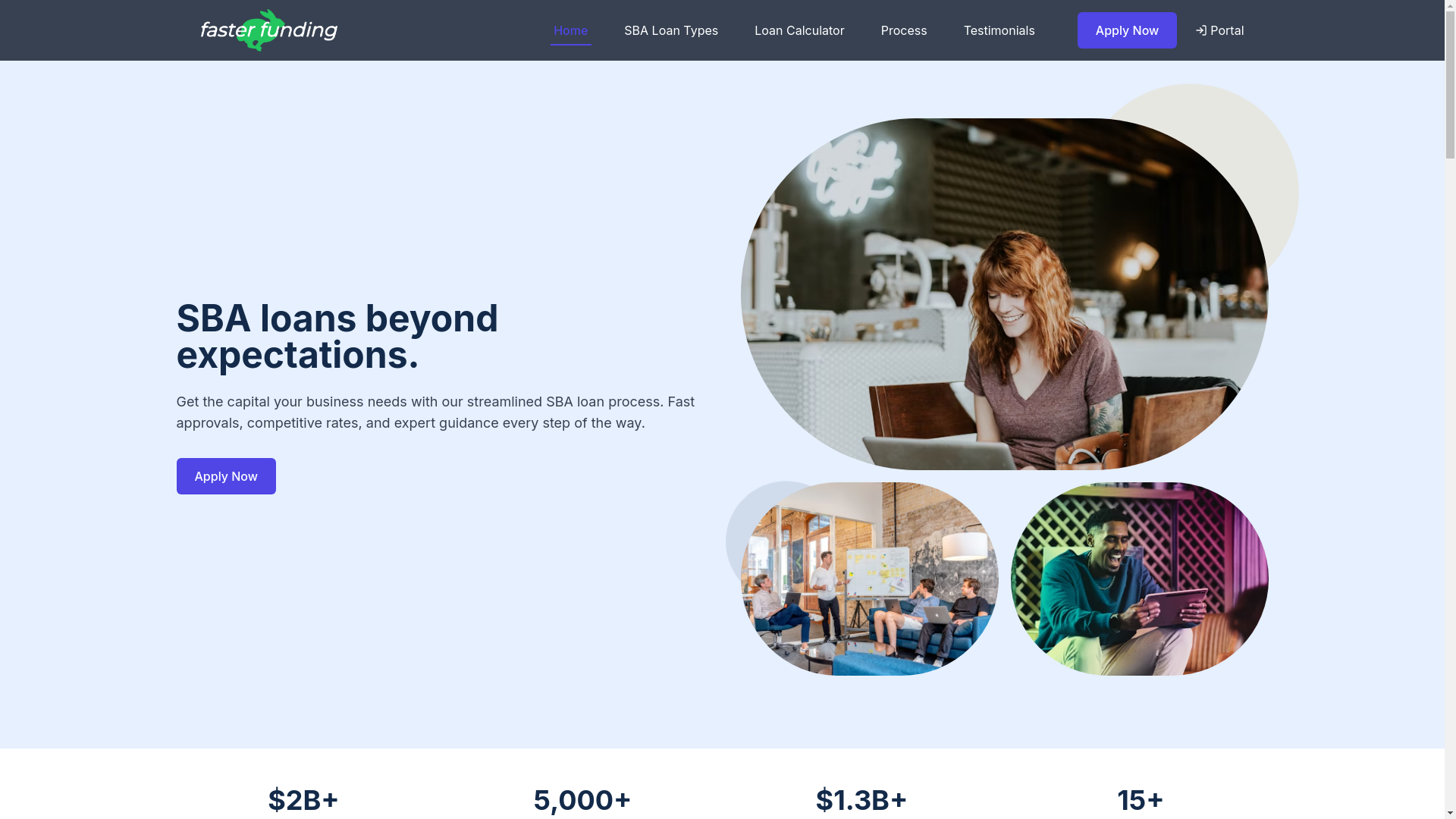 website screenshot of https://shopfastlending.com/