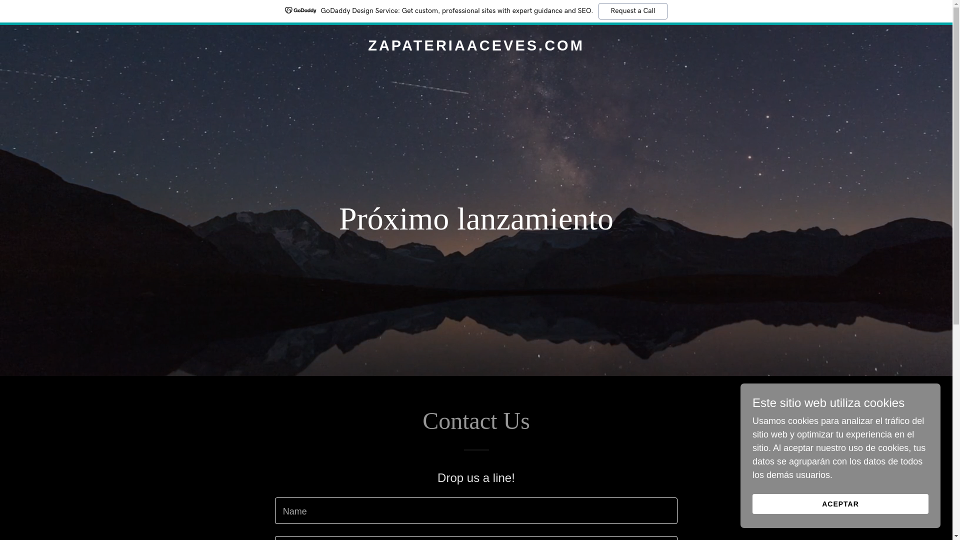 website screenshot of https://zapateriaaceves.com/