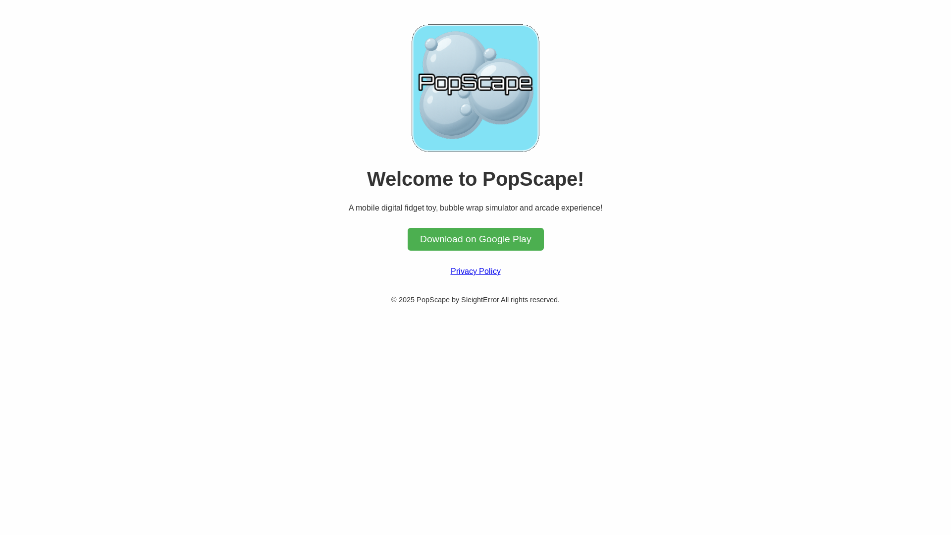 website screenshot of https://popscape.pages.dev/