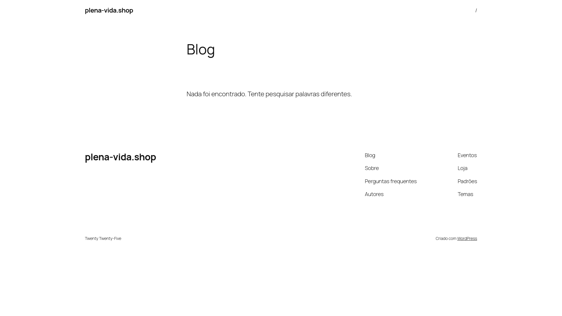 website screenshot of https://plena-vida.shop/