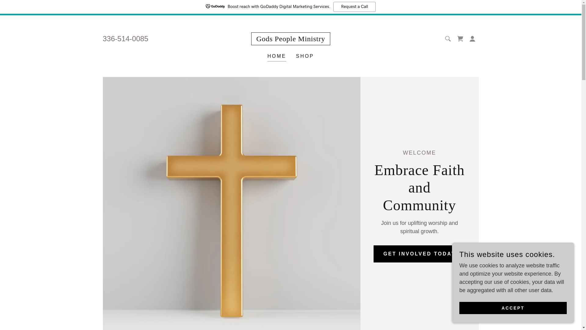 website screenshot of https://godspeopleministryint.org/
