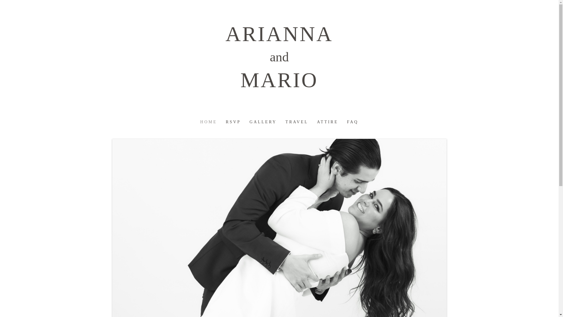 website screenshot of https://arianna-mario.com/