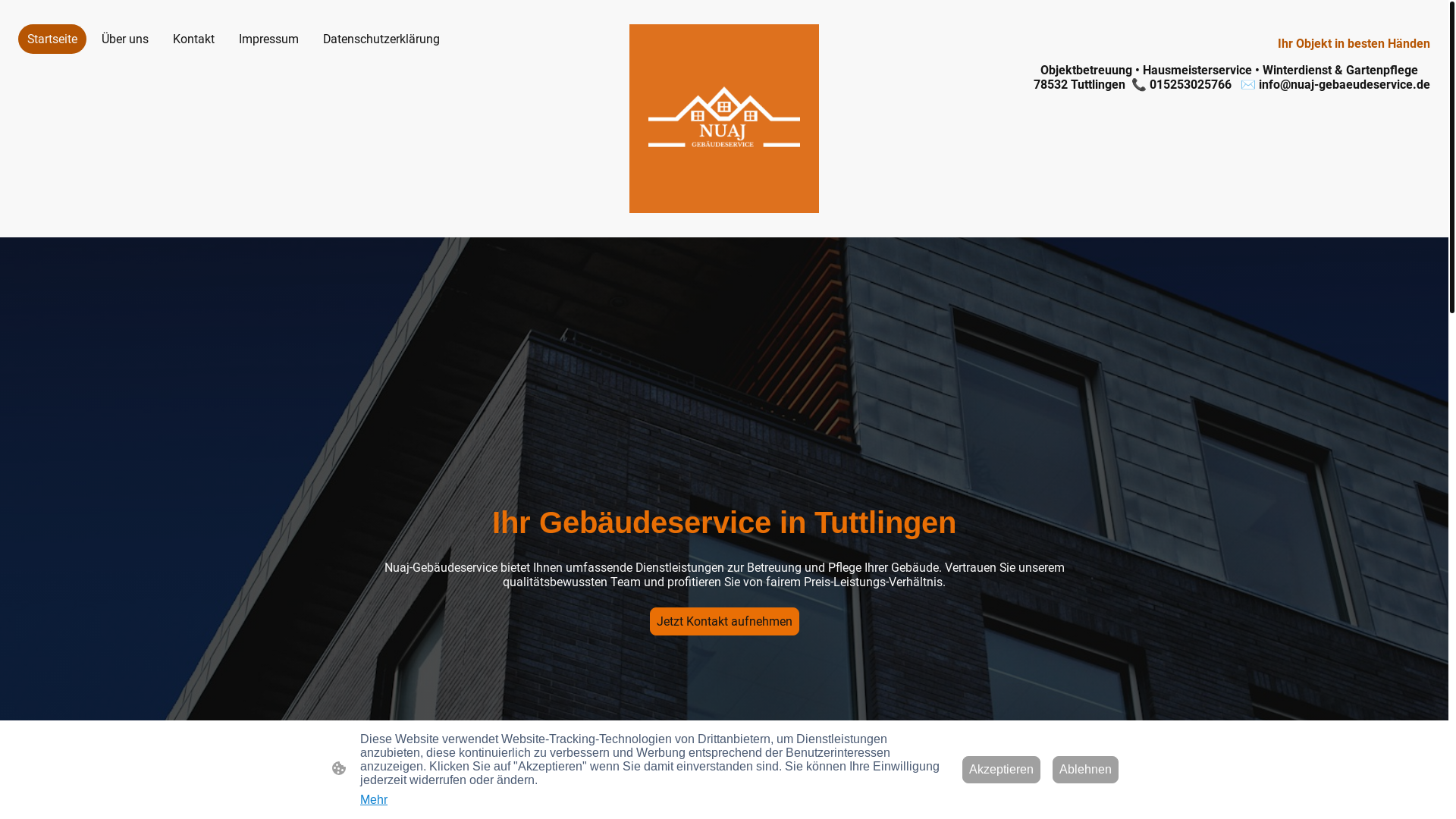 website screenshot of https://nuaj-gebaeudeservice.de/
