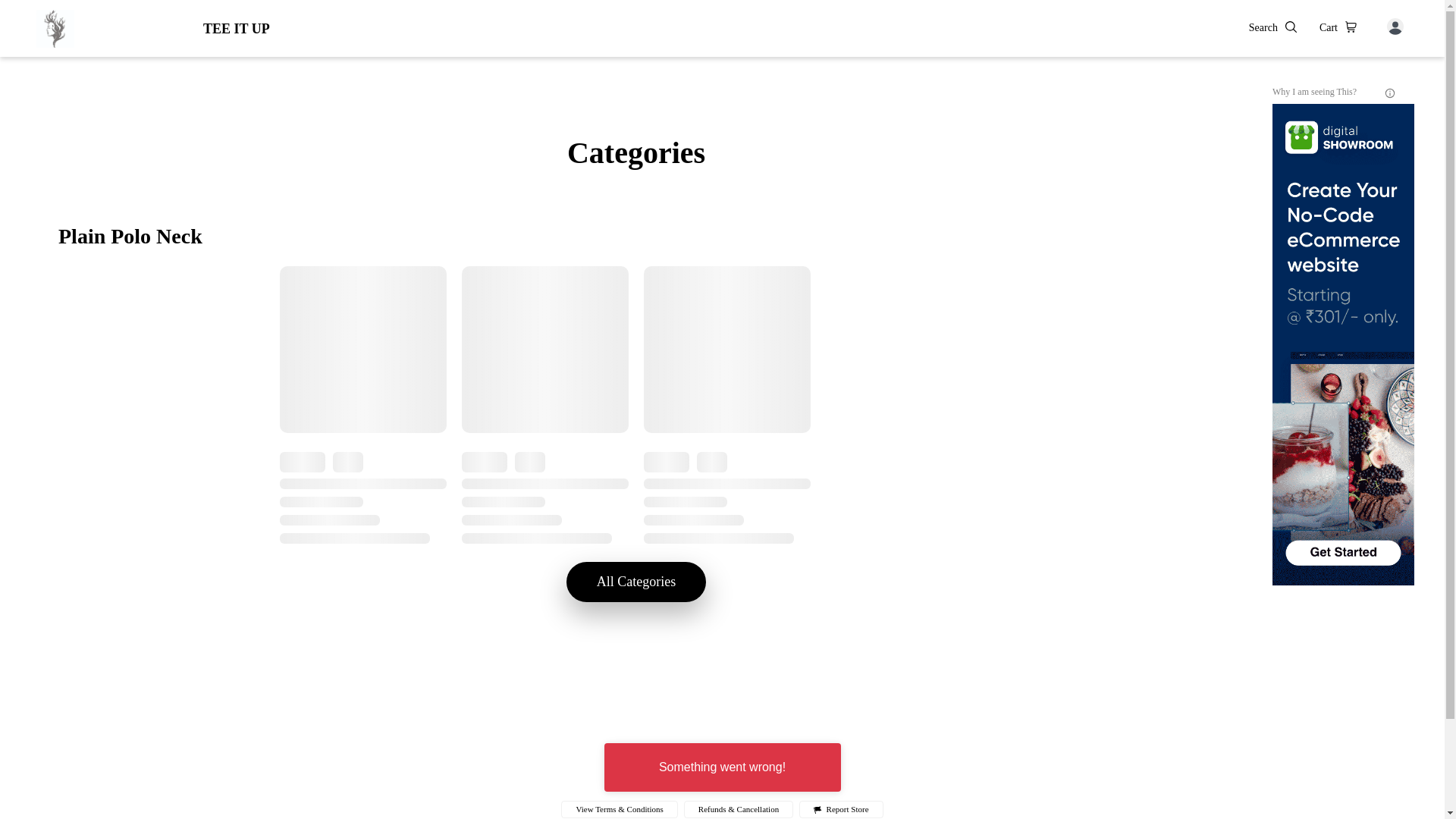 website screenshot of https://teeitup.co.in/