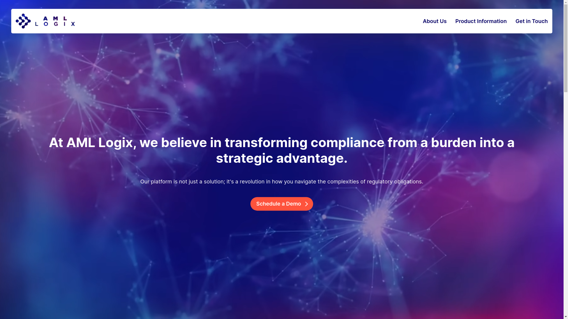 website screenshot of https://amllogixwebsite.pages.dev/