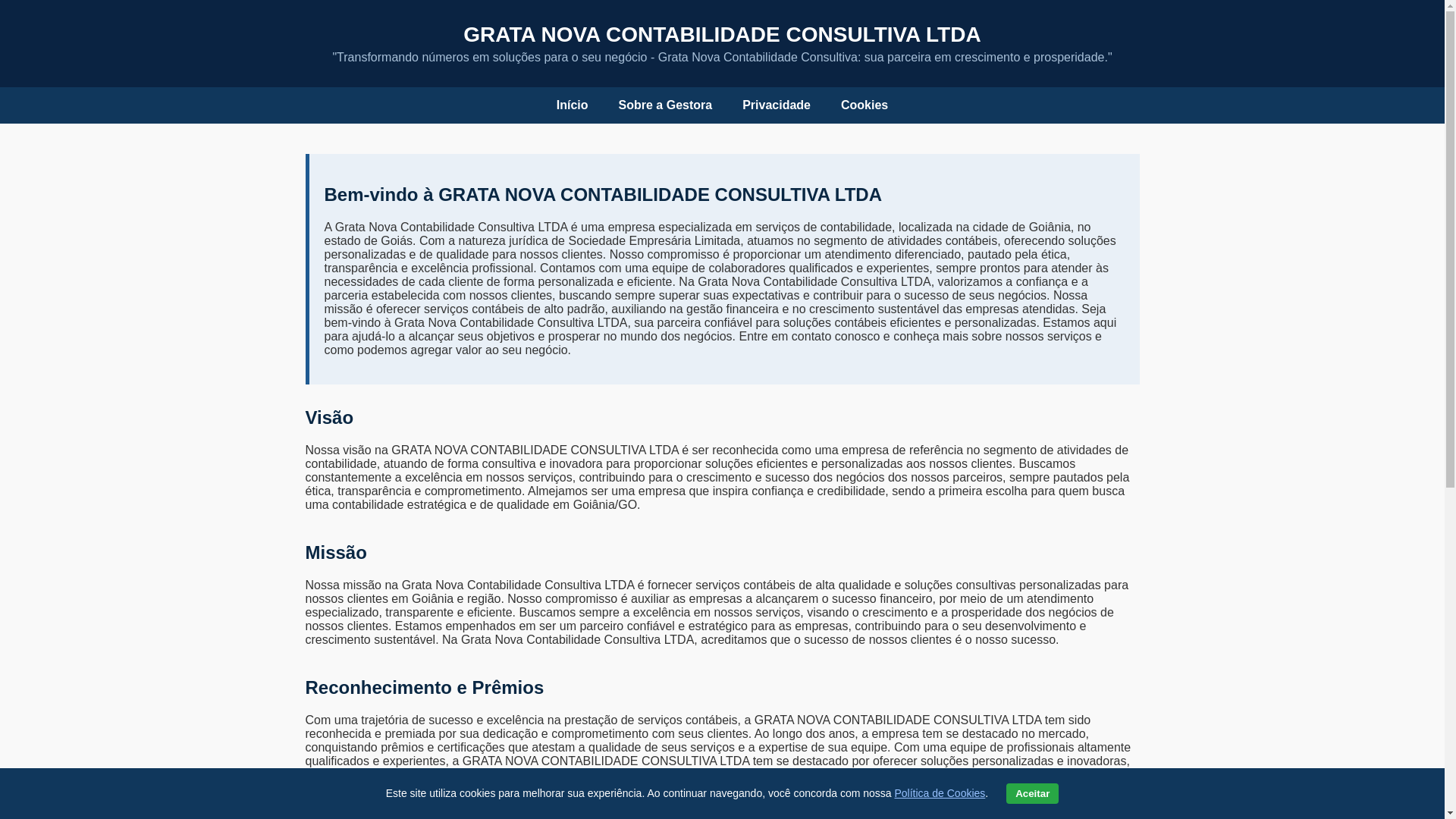 website screenshot of https://gratanovacontabilidade.store/