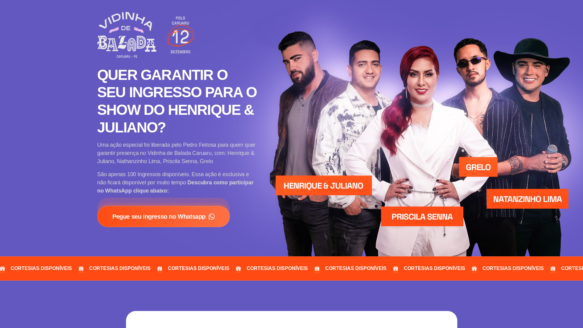 website screenshot of https://henriqueejulianoemcaruaru.site/