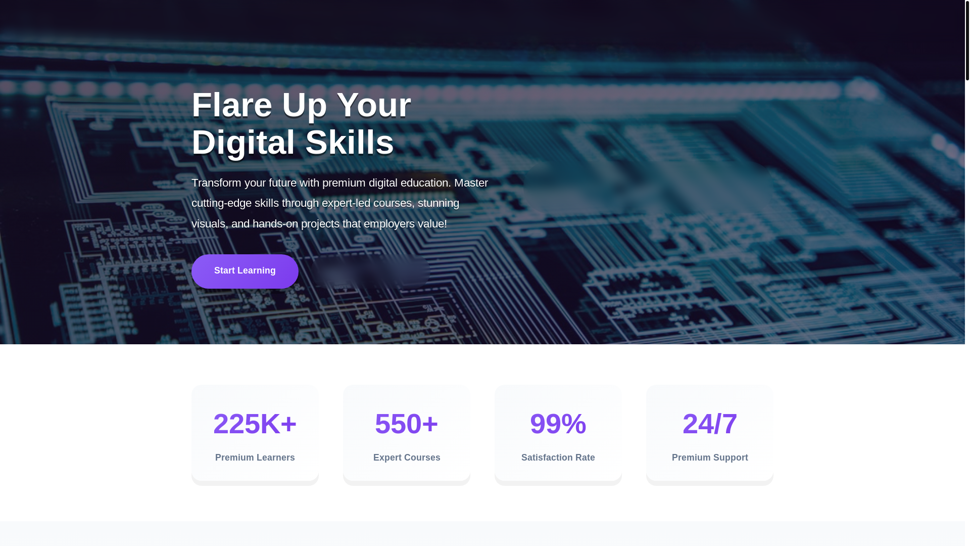 website screenshot of https://bitflare.click/