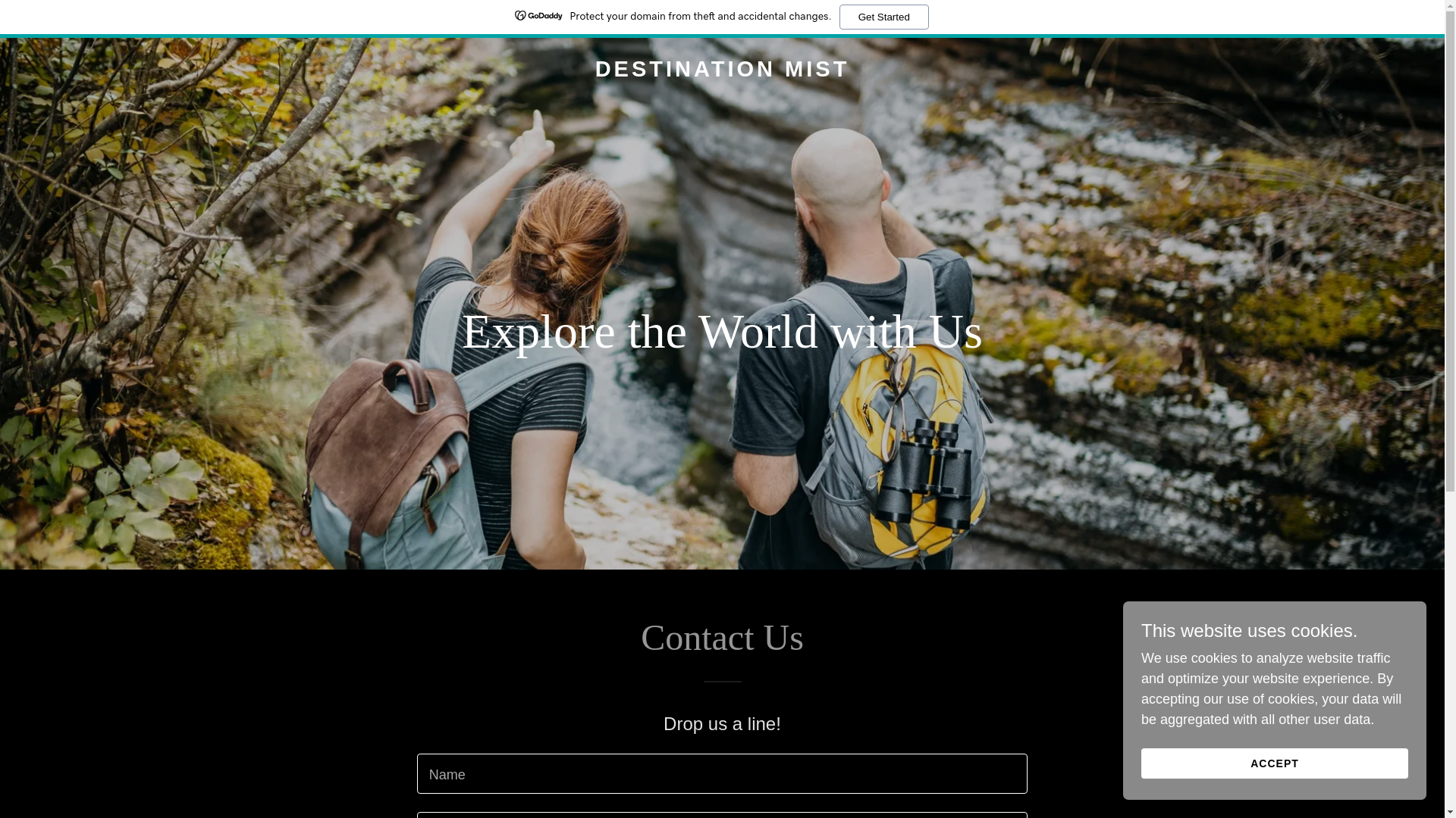 website screenshot of https://destinationmist.com/