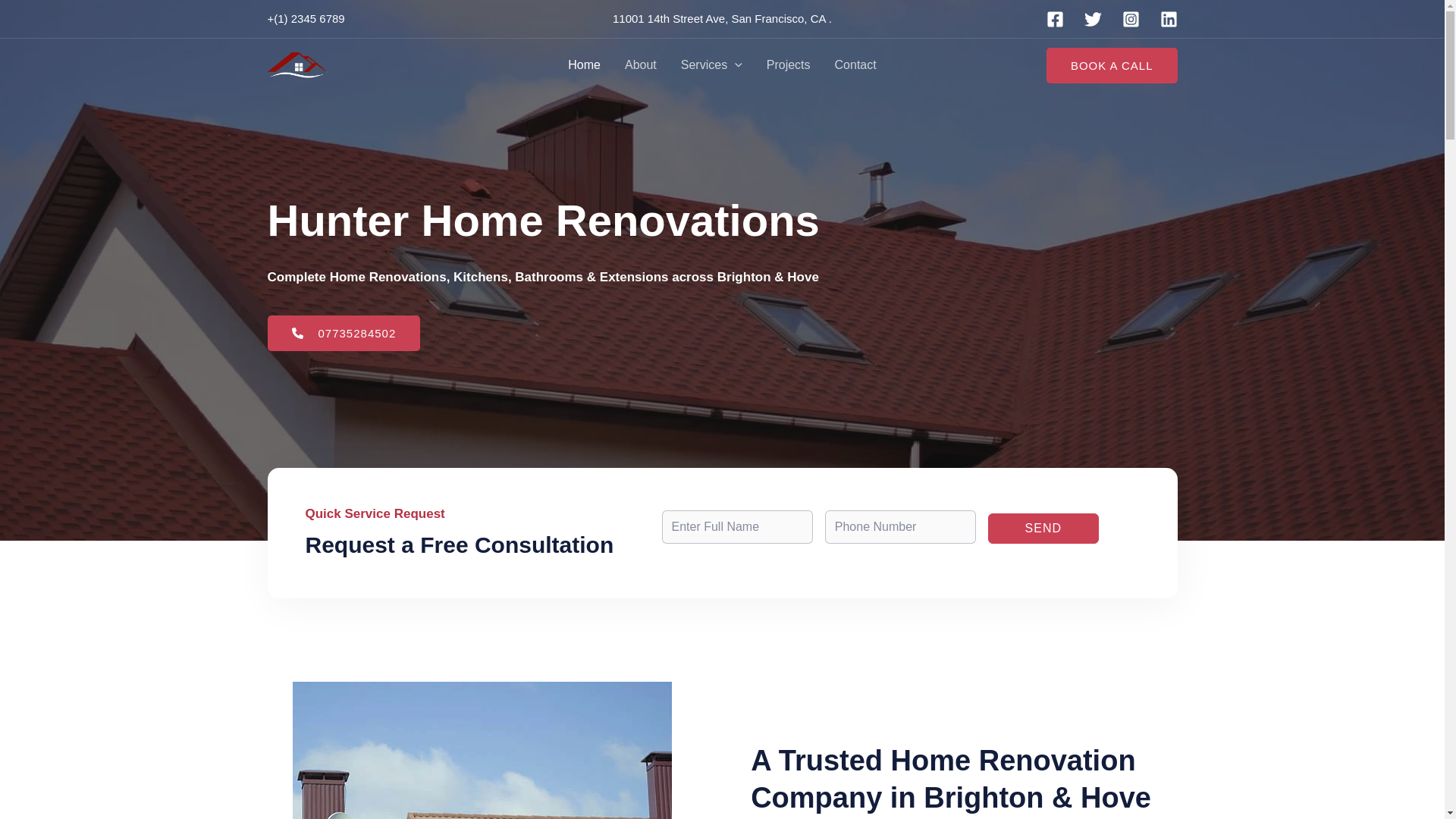 website screenshot of https://hunterhomereno.com/