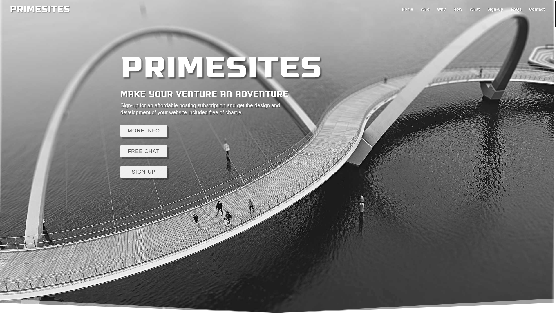 website screenshot of https://primesitesdigital.com/