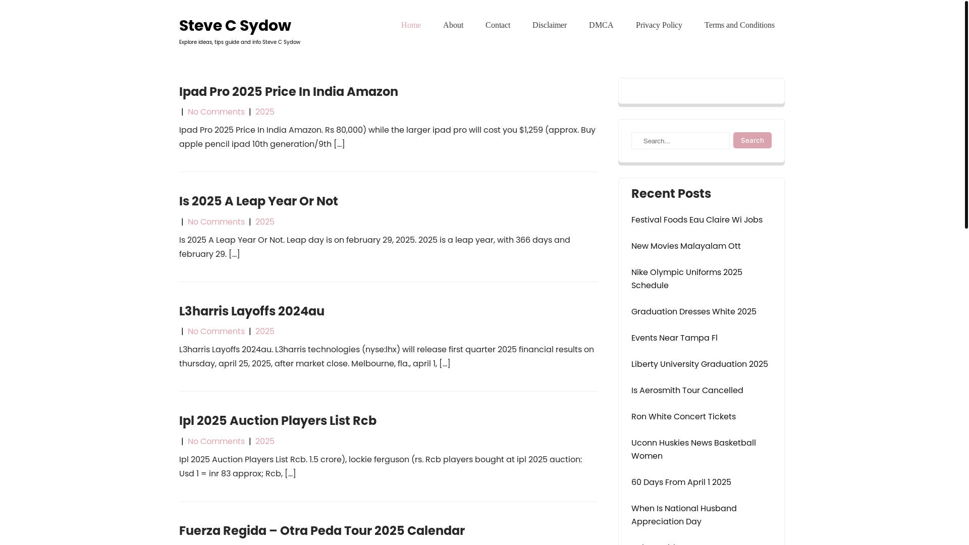 website screenshot of https://stevecsydowd.pages.dev/