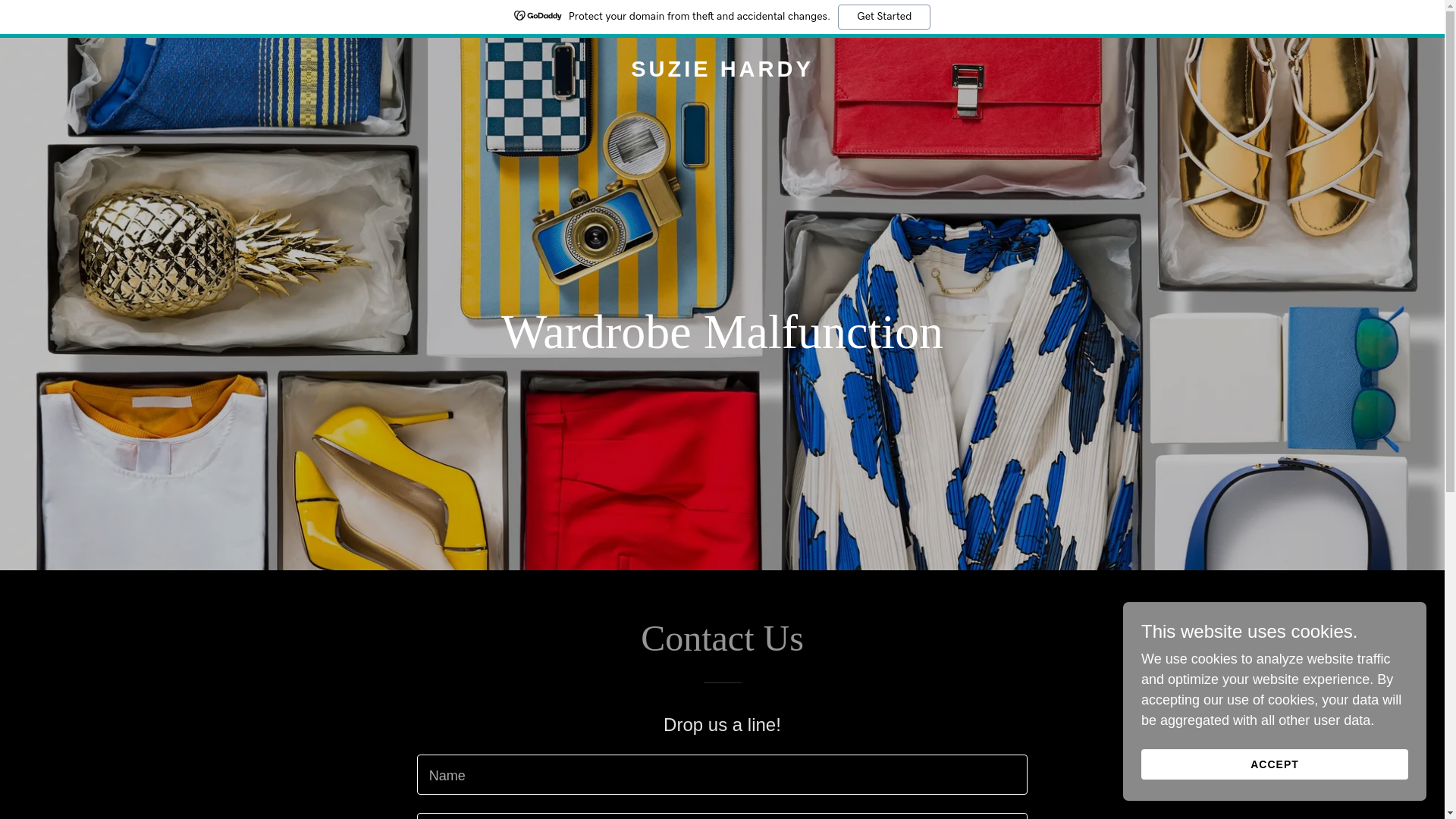 website screenshot of https://suziehardy.com/