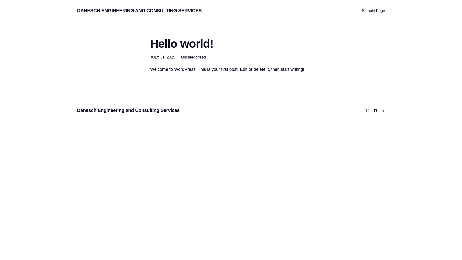 website screenshot of https://danesch.de/