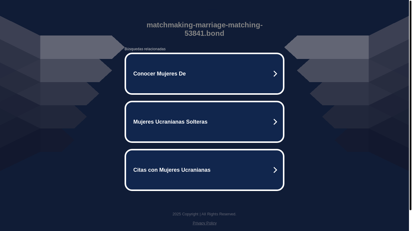 website screenshot of https://matchmaking-marriage-matching-53841.bond/