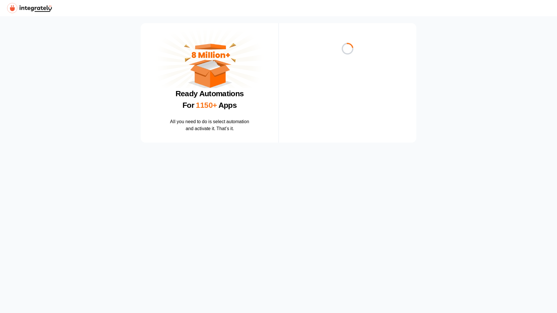 website screenshot of https://integrately-authentication-frontend.pages.dev/