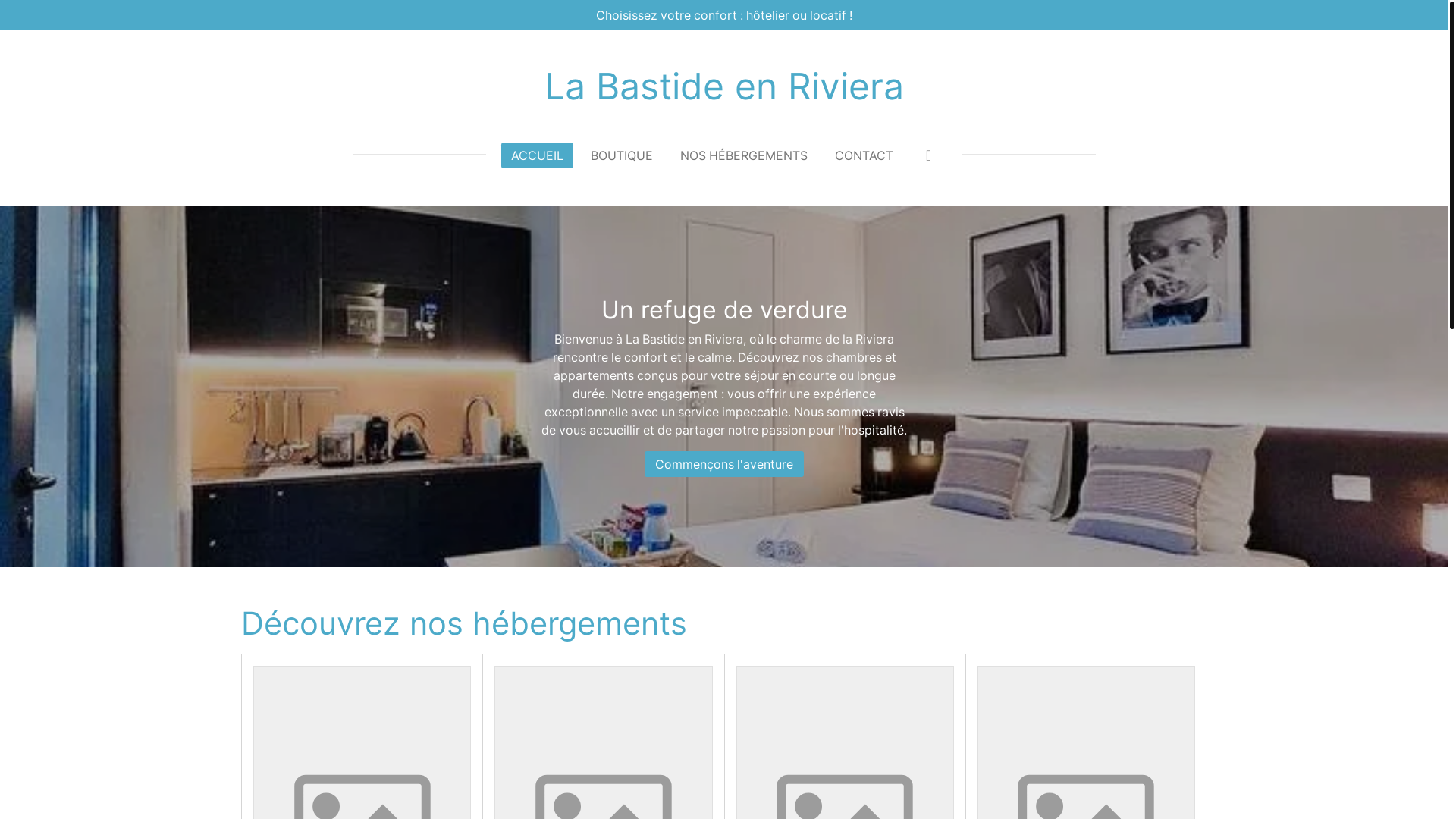 website screenshot of https://la-bastide-en-riviera.com/