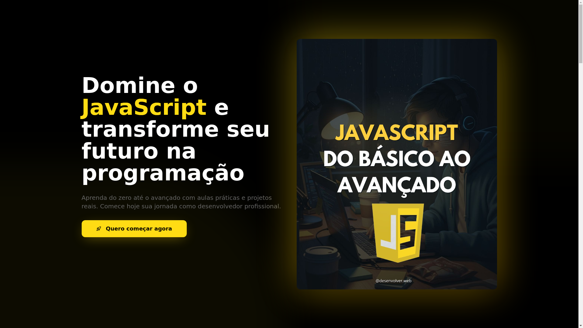 website screenshot of https://cursojavascript.site/
