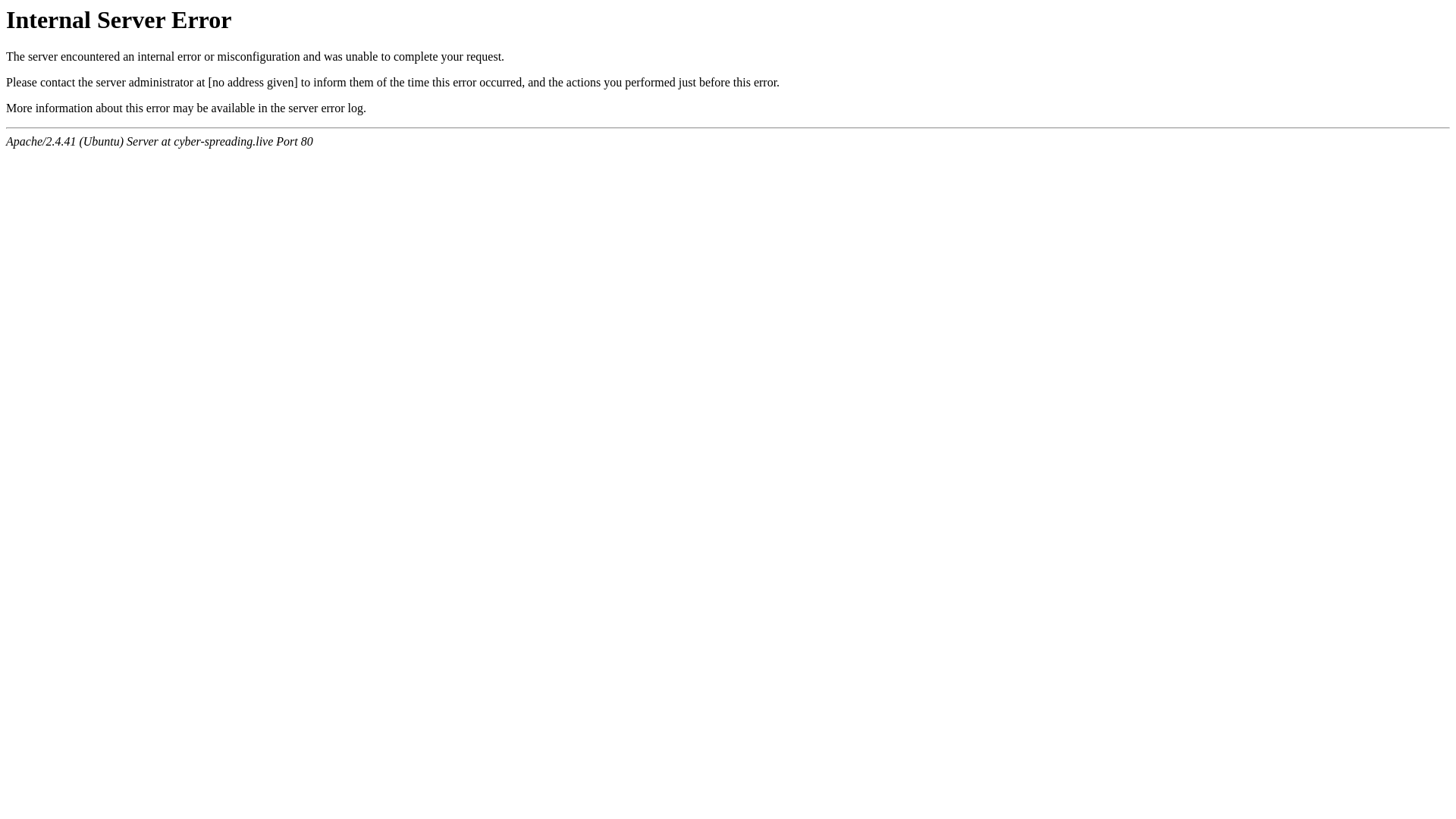 website screenshot of https://cyber-spreading.live/
